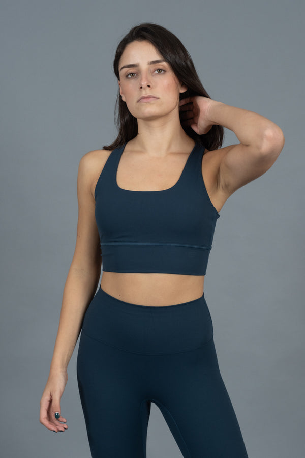 Back Strap Bra Midnight Blue