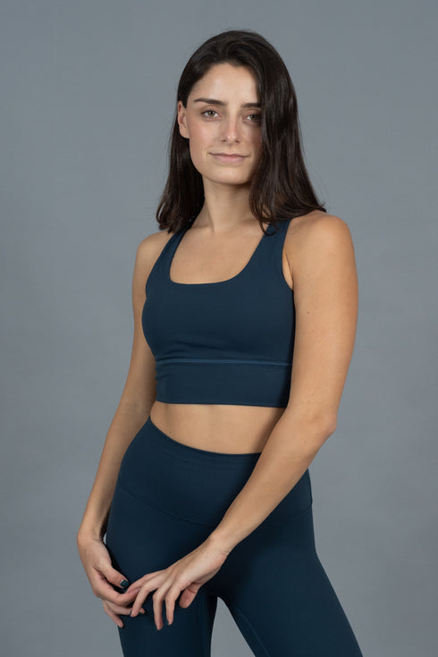 Back Strap Bra Midnight Blue