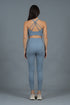 Highwaist Legging Grey Blue