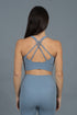 Back Strap Bra Grey Blue