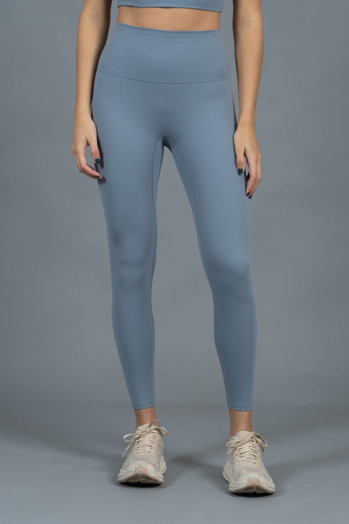 Highwaist Legging Grey Blue