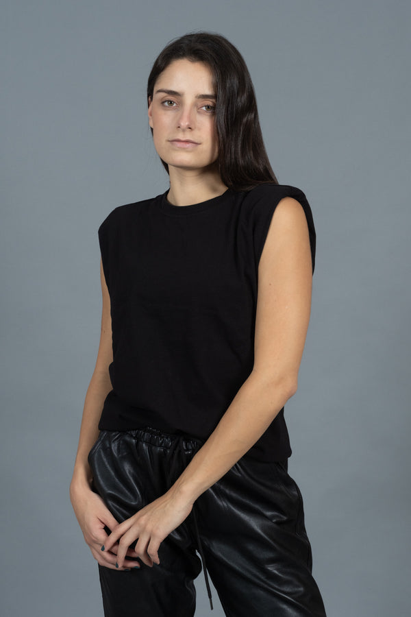 Hailey Muscle Tank Black