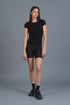 EQMT Plush Cap Sleeve Tee Nero
