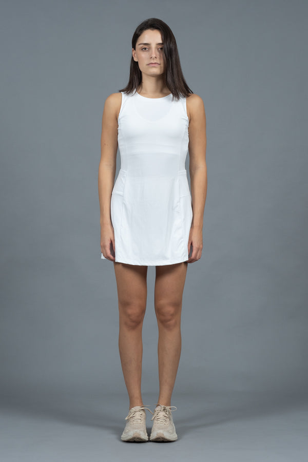 Sleeveless Dress/Short White