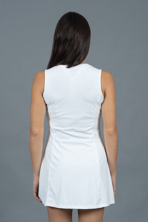 Sleeveless Dress/Short White