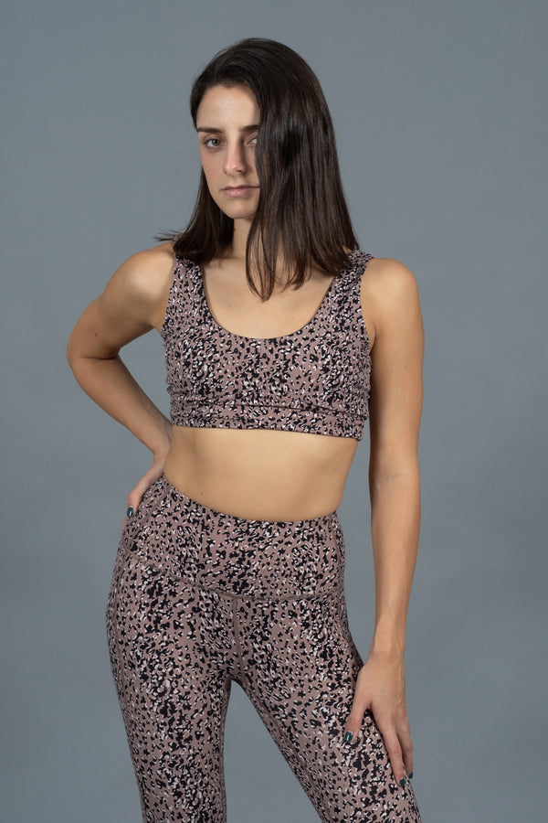 Lets Go Elsie Bra Mauve Speckle Animal