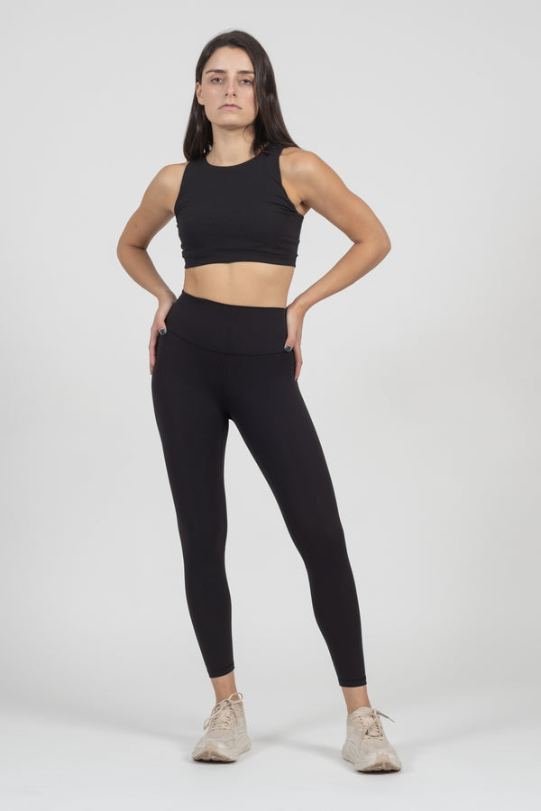 Ribbed Highwaist Legging Black
