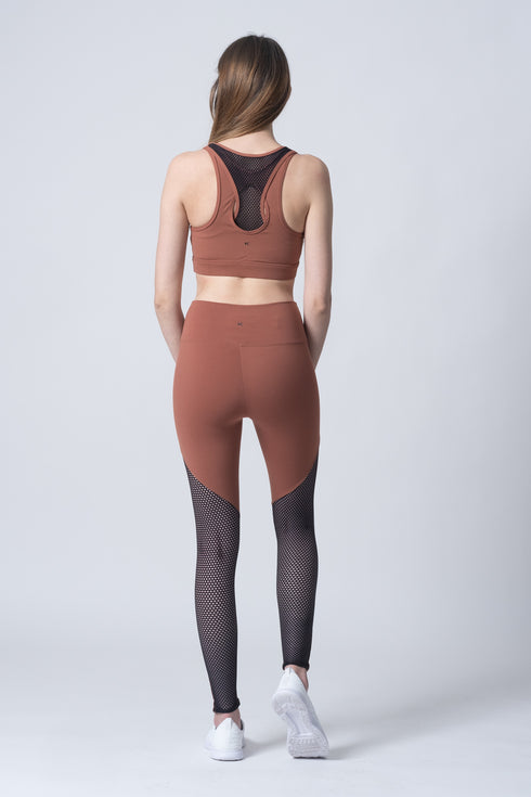 High Rise Blackout Legging Bronze/Black