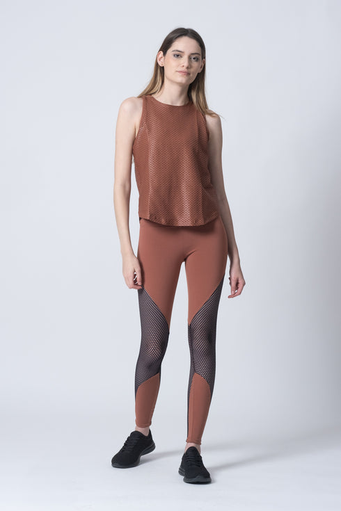 Aerate Shiny Netz Tank Bronze