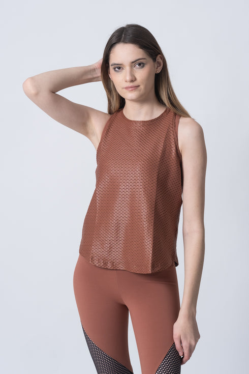 Aerate Shiny Netz Tank Bronze