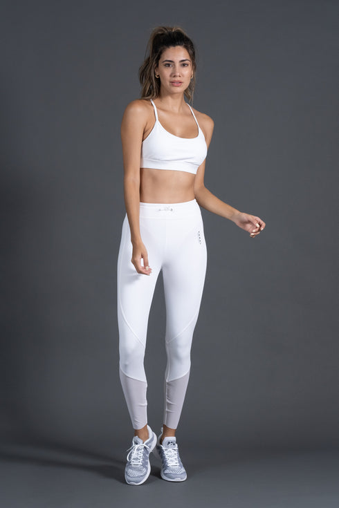 Focus High Rise Blackout Legging White