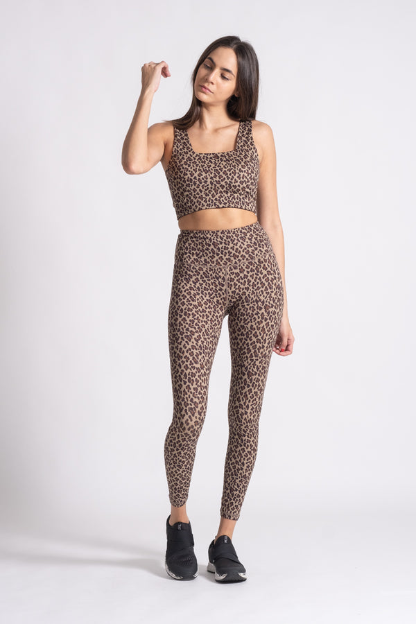Century Legging 25" Coffee Cheetah