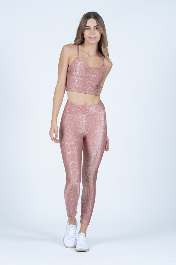 Drive High Rise Reptile Legging Sand