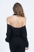 Asymmetrical Halter Neck Pullover