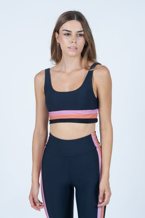 Jewel Colorblock Daisy Bra