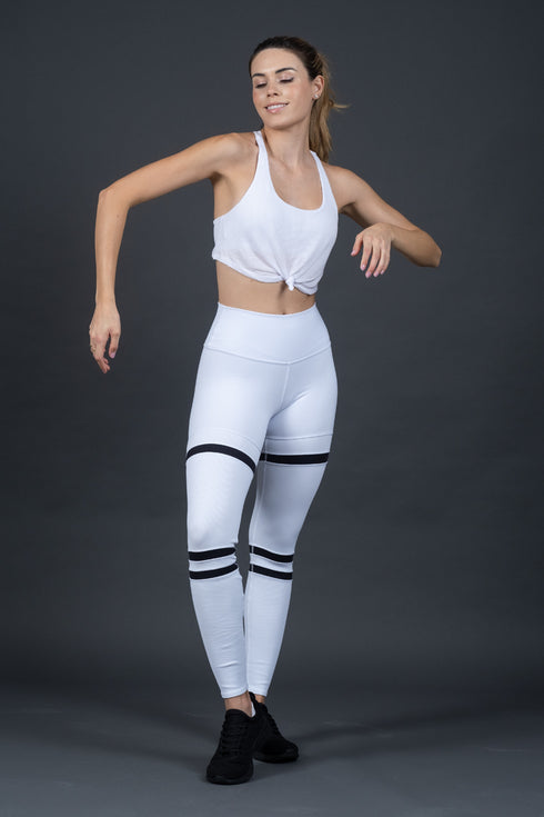 High Waist Legit Legging White/Black