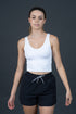 Seamless Crop Tank White